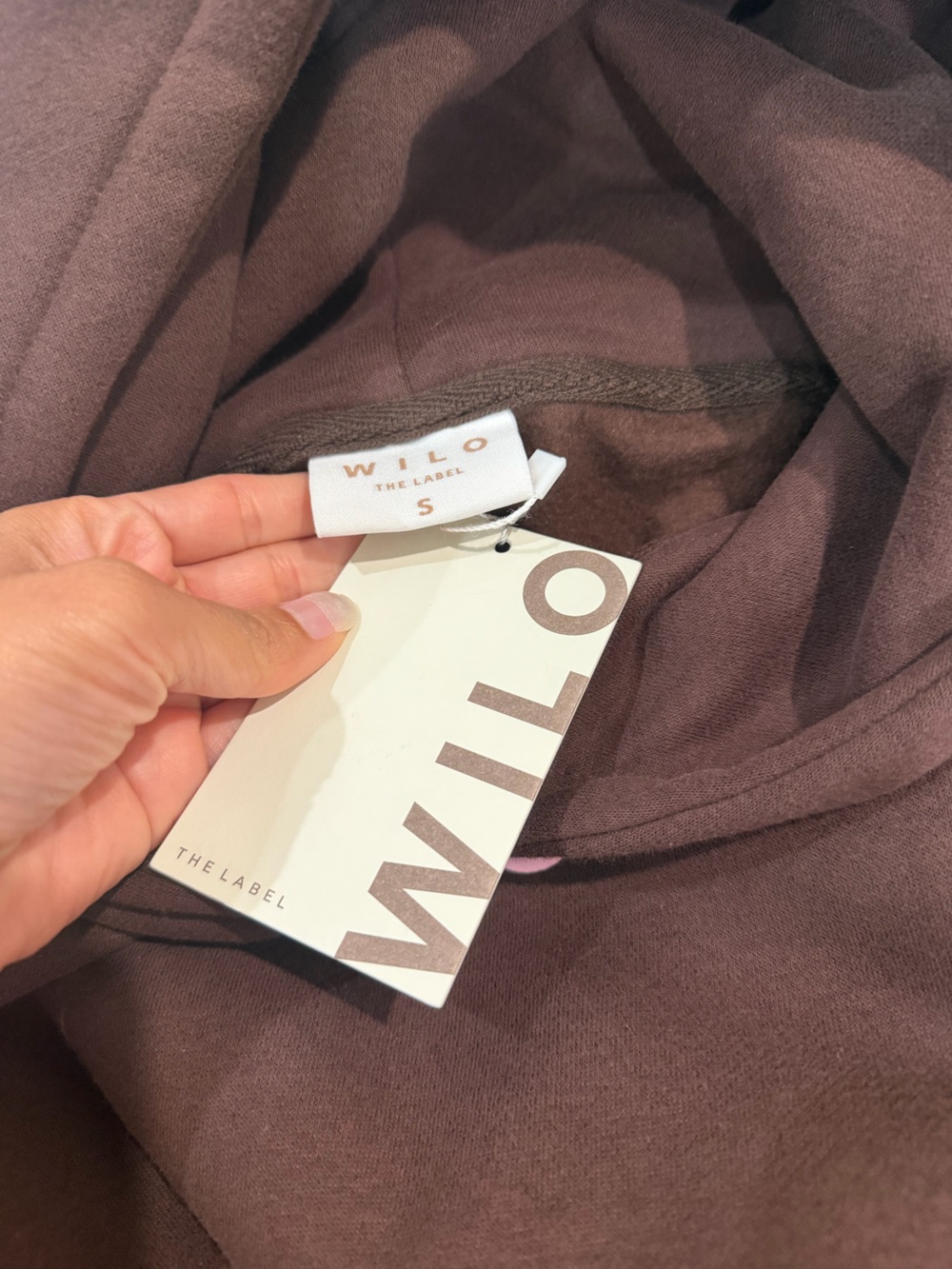 WILO The Label Chocolate Brown Hoodie with Pink Accent SET - Picture 5 of 9